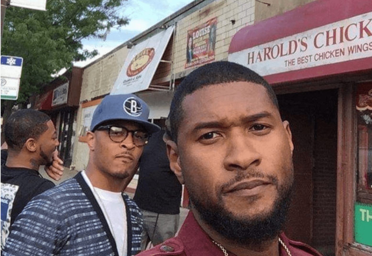 Usher at Harold's Chicken